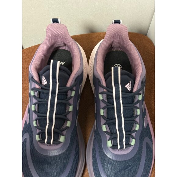 ADIDAS WOMEN'S ALPHABOUNCE SNEAKERS SIZE 8.5 PURPLE CLOUDFOAM RUNNING SPORT - Picture 4 of 12